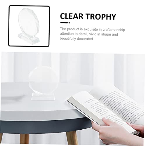 Toddmomy Troféus De Cristal Em Branco Para Adultos Acessórios De Mesa Troféu Para Crianças Troféu De