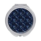 Matériau de qualité : fabriqué à partir de fer galvanisé et de verre argenté, ce miroir de poche fantaisie imprimé lézard bleu combine force et clarté. La construction robuste garantit un miroir de maquillage fiable tandis que le véritable reflet du miroir donne des résultats précis du miroir de près