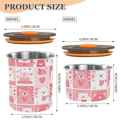 Contenedor Hermético de Acero Inoxidable 500 ml miniatura 3