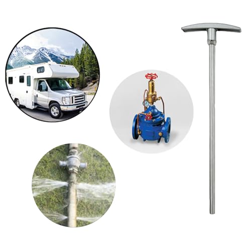 Image of RV Waste Valve Extension Kit 2-Pack (9 inch) - Heavy Duty TX9HPB Replacement Handle with Guide Rod, Compatible with Camper /Trailer Sewer Hose Systems
