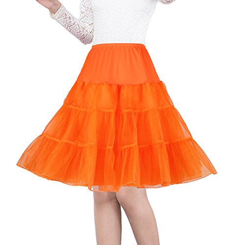 Image of Women's 50s Vintage Petticoat 26 inch Crinoline Rockabilly Tutu Skirt Slip S-3XL