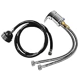 eMark Faucet and Spray Hose for Beauty Salon Shampoo Bowl Parts Kit with Reducers Included - 1164SH