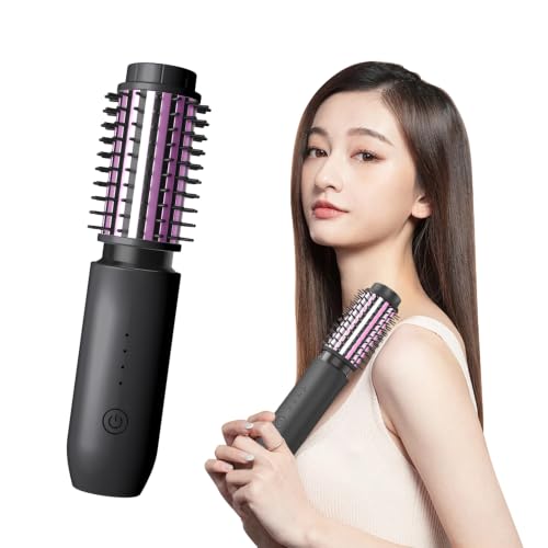 ヒートブラシ ヘアアイロン コードレス ブラシアイロン 40mm