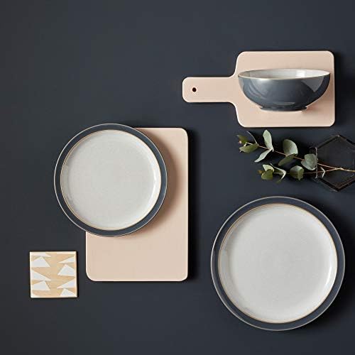 Denby 416040044 Elements Fossil Grey 4 Pc Pasta Bowl Set