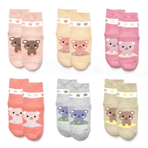 Girls Winter Socks Kids Warm Socks for Girls Crew Thermal Terry Socks 6 Pack2