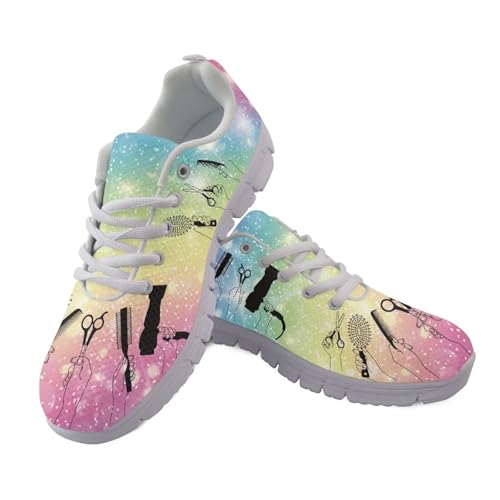 HUGS IDEA Hairdressers Tools Sneakers for Women Running Shoes Fashion Walking Sneakers Casual Lightweight Tennis Shoes
