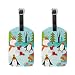 Produktbild Custom Leather Animal Print Kofferanhänger Travel Baggage Labels Bag Tag 2 Pieces Hot9324