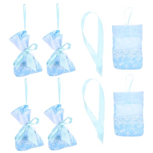 Holibanna 10pcs Decorative Empty Sachet Bags Small Mesh Bags for Closet and Home Fragrance Lightweight Pouches Bow for Festivals and Special Occasions
