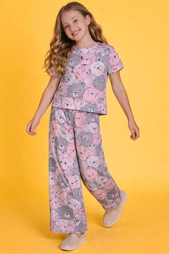 Image of TotzTouch Night Dress Kids Girls - Soft, Comfy & Adorably Stylish Printed Pyjama Set Age 6 Months to 15 Years
