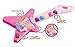 Liberty Imports 4-Piece Band Musical Toy Instruments Playset for Kids - Keyboard, Guitar, Saxophone and Trumpet - with Volume Control (Pink)