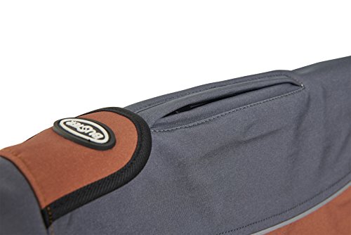Kruuse Buster Softshell Hunde Mantel (Medium/Large) (Stahl-Grau/Leder-Braun)