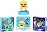 little tikes Baby Shark Family Collection for Story Dream Machine - 3 Stories & 1 Character, Storytime Books with Audio Play Character, For Boys and Girls Ages 3+