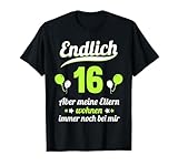 T-Shirt 16. Geburtstag Junge Mädchen 16 Jahre Deko