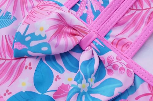 Image of Akokvlar Girl One Piece Swimsuit with Skirt Bathing Suit Swimwear 3-16Y