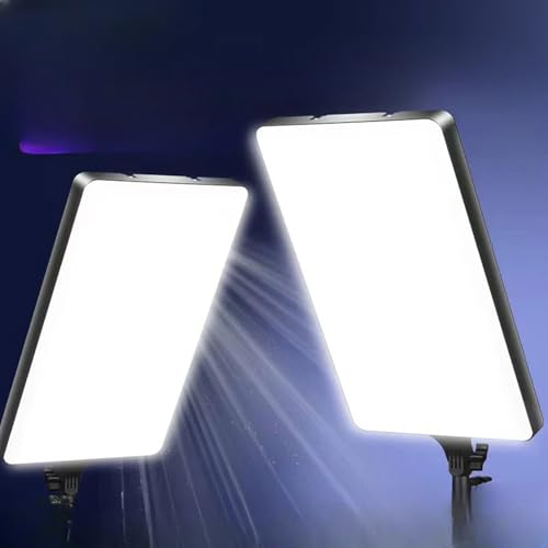 Image of 22 inch LED Camera Light for Video Shooting, Photography, Live Streaming with 3 Colors Dimmable Fill Light Remote Contral 3000k-5600k, CRI 95+ (22 Inch Camera Light + 9ft Stand)