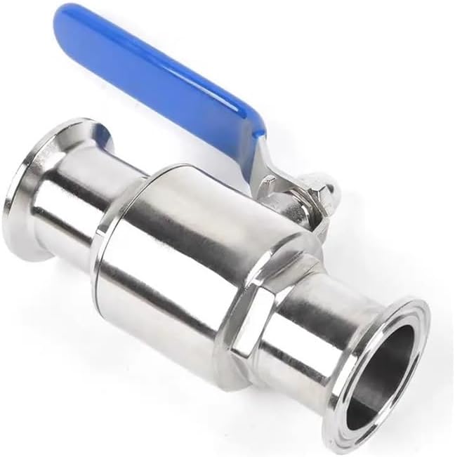 304 stainless steel 51mm x Ferrule64 quick-loading ball valve clamp type straight-through manual valve Plumbing Fittings