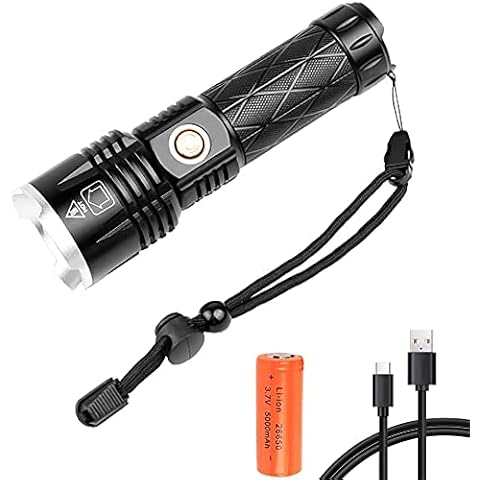 WindFire USB Rechargeable 500000 Lumens Flashlight Cover
