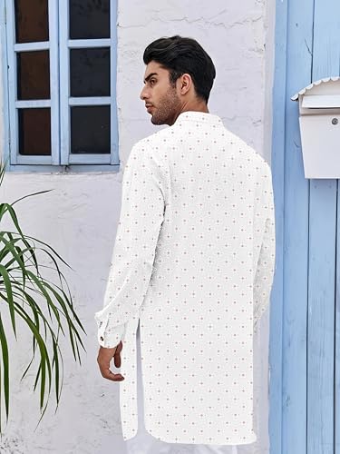 Image of BE ACTIVE Cotton Kurta for Men | Traditional and Classy Design | Indian Kurta | Full Sleeve Kurta