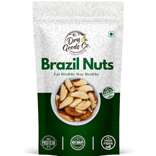 Image of Dry Goods Co Premium Brazil Nuts 200g | Jumbo & Crunchy Exotic Nuts | Rich in Selenium & Healthy Fats | High Protein Snack | Imported Quality | Natural & Lab Tested
