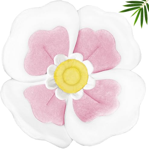 Image of Baby Bath Cushion - Newborn & Infant Lotus Bath Flower Baby with Soft Cover - Travel Bathtub Insert Pad for Kitchen Sink, Shower & Tub - Flower Bathing Pillow with Patented Comfort & Support -Pink