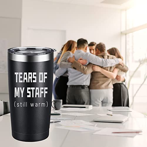 ARIABLE Tears of My Staff – Funny Gifts for Boss from Employee – Best Birthday Present Ideas for World Best Boss Ever, Assistant, Men, Women, Principal, Bosses Day, Office