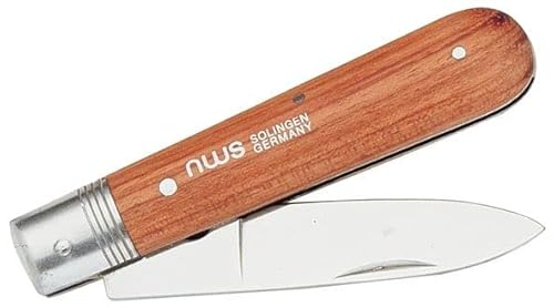 Coltello elettrico per elettricisti con manico in legno taglio preciso e durata ideale per lavori di installazione e manutenzione elettrica.