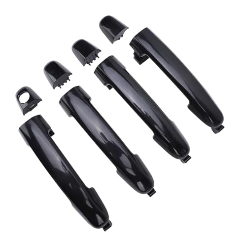 Poignée de porte extérieure noire Hyundai Sonata NF 2006-2010 kit 4 pièces 82651-3K000 Pcdsech