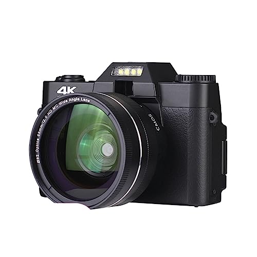 Caméscope vlogging caméra numérique 48MP avec objectif macro grand angle et fonction webcam PC
