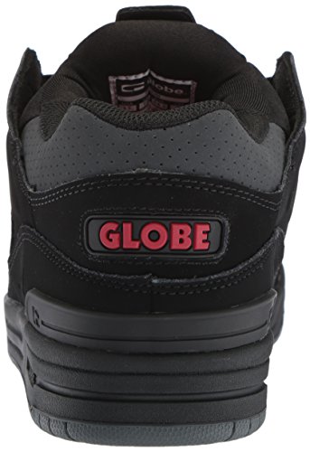Image of Globe Men's Fusion Shoe, Black /Dark Shadow /Red, 5 M US