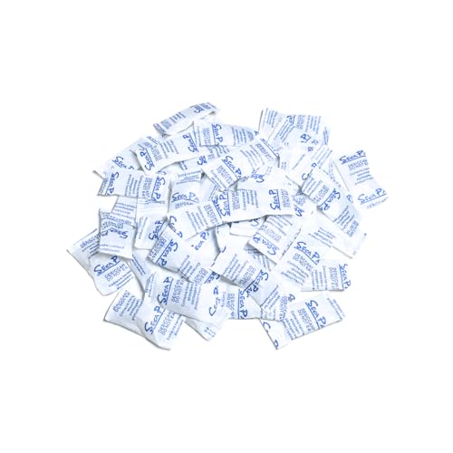 Sílica Gel – 100 Sache/Pacote de 1g – Desumidificador, Dessecante, Antimofo, Desidratante, Anti Umid
