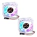 GeeekPi DC 12 V Ventilador de refrigeración para impresora 3D, silencioso DC sin escobillas 40 x 40 x 10 mm, conector de 2 pines enfriador para impresora 3D (Multicolor, 2Pack)