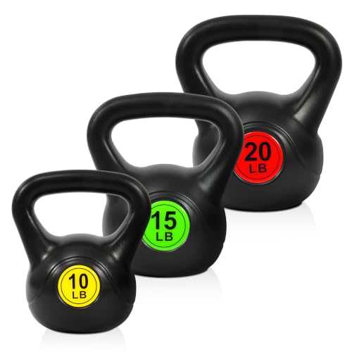 HULKFIT 3-Piece Kettlebell Set (45lb)