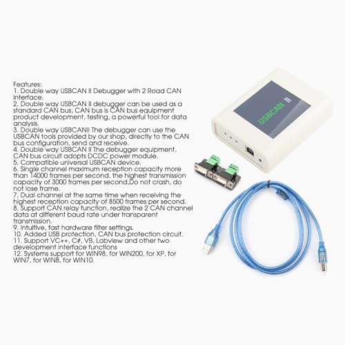 Image of USB to CAN Analyzer Double Way USBCAN II Debugger Industrial Grade High Speed Channel Debugger Support CAN Delay