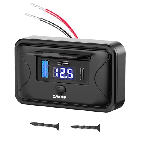 12V USB\Pbgpl ǃ}Eg PD 3.0 USB C 36W QC 3.0 18W USB|[g ԗp 12{g USB VKbgC^[ p[d\Pbgpl {^XCb`t oX } I[goCp