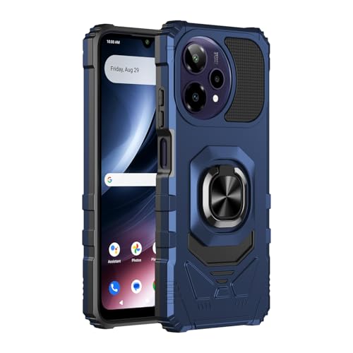 Coque de téléphone pour Cricket Icon Plus 2026 blindée avec anneau béquille