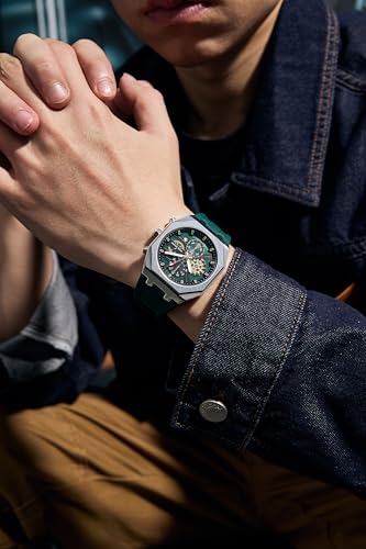 Image of Daniel Hechter Paris Orsay Collection Multifunctional Watch for Men with Octagone Dial and Silicon Strap-DHM1007