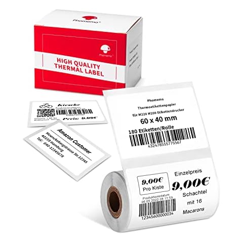 Phomemo Papel de etiquetas térmico para impresora de etiquetas M220 M200 Cover