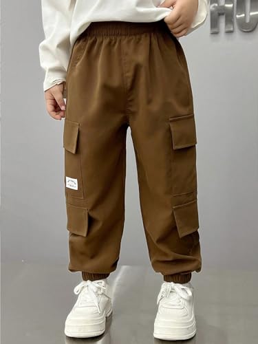 Image of TAGAS Boys Boys Side Pocket Cargo Pant || Cargo Pants|| Regular Slim Cargo for Kids ||Relaxed Trouser ||Pant for Boys ||Boy Loose Comfortable Cargo ||Boys Joggers||