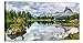 Canvashop Quadri Moderni di Montagna Dolomiti cm 100x50 Lago Federa Stampa su tela Quadro Natura
