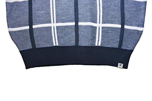 STACY ADAMS Men's Sweater, Double Windowpane Design4