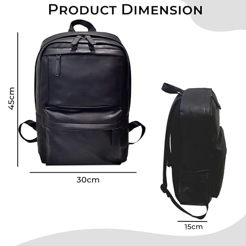 Image of Kraptick Multi-functional Backpack-Waterproof Laptop Backpack, Office Bag with PU Leather Design, Professional Bag for Laptops and Work, Durable and Stylish Bags for Travel