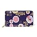 Produktbild GIGIJY Geldbörse, schönes japanisches Muster, mehrere Kreditkartenfächer, Tasche für Frauen, echtes Leder, mit Reißverschluss