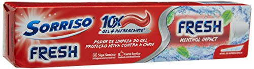 Creme Dental Sorriso Fresh Menthol Impact 140g Embalagem economica! Leve mais por menos
