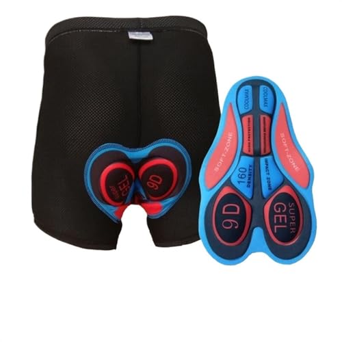 Culote Ciclista,Culote Ciclista Hombre Pantalones cortos de ciclismo con amortiguación de Gel 20D, ropa interior a prueba de golpes for bicicleta de carretera, MTB, montaña, ciclismo totalmente transp