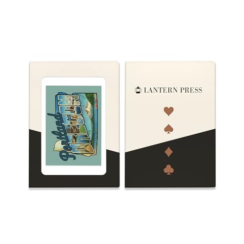 Lantern Press Portland Oregon Baraja de 52 Cartas Póker miniatura 4