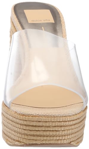 Dolce Vita Women's Transparent Vinyl & Raffia Heel Sandal2