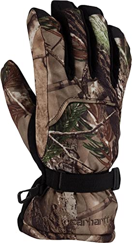 Carhartt Men s Hunt Waterproof Insulated Camo Gauntlet Glove, Camo, Large