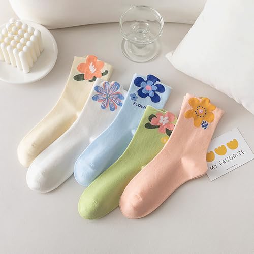 Image of YYaaloa Women Above Ankle Crew Socks Soft Cotton Casual Calf Workout Socks