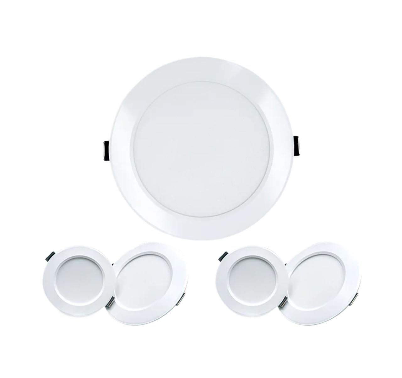 Generico ﻿ Faretto da incasso a LED 10 pezzi 220V 5W 7W 9W 12W 15W Lampada a soffitto Pannello rotondo