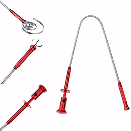 Preisvergleich Produktbild Gochange LED Greiferzange, Werkzeug, Nagelzange, magnetisch, aus Aluminium, flexible Pinzette